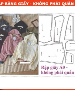 Rập giấy A0  áo khoác gió mã T54