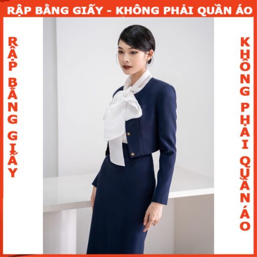 Rập giấy A0 mã 1608 - set váy và áo khoác ngoài - Hình ảnh 5