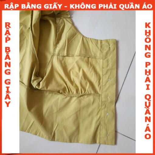 Rập giấy mã 1044- áo tay phồng cổ U - Hình ảnh 5