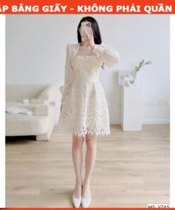 Rập giấy A0 mã 1572 - đầm ren tay dài