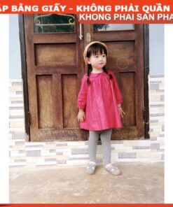 Alternative view of Rập giấy A0 đầm cổ sen mã R346