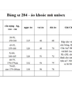 Alternative view of Rập giấy A0 mã 284 - áo khoác mũ form unisex
