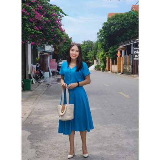 Rập giấy A0  mã 01 set váy áo mặc được - Hình ảnh 7