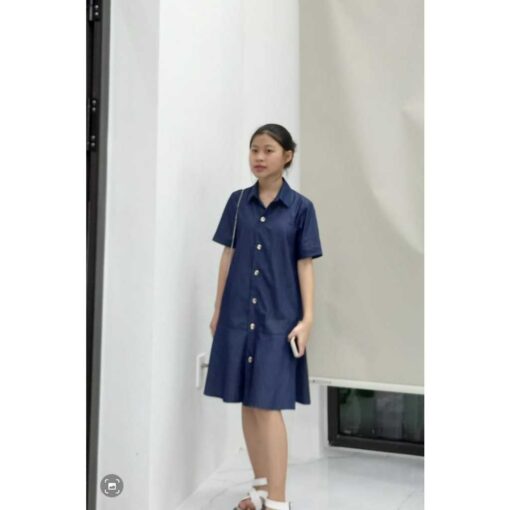 Rập mã 1028 - ầm sơ mi dáng rộng - Hình ảnh 4