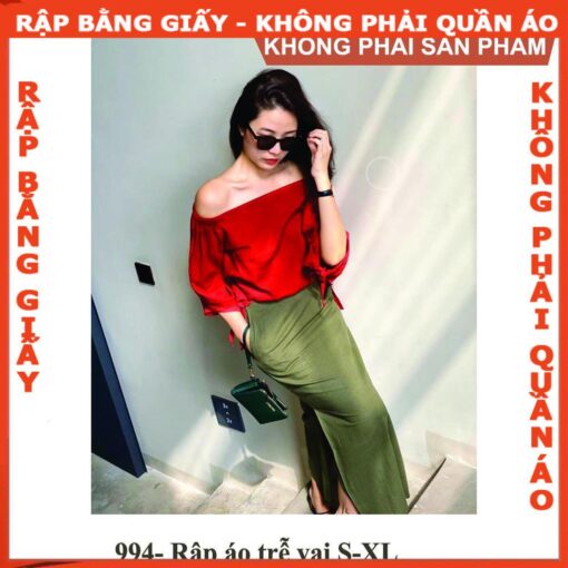 Rập giấy A0 mã 994 - Rập áo trễ vai