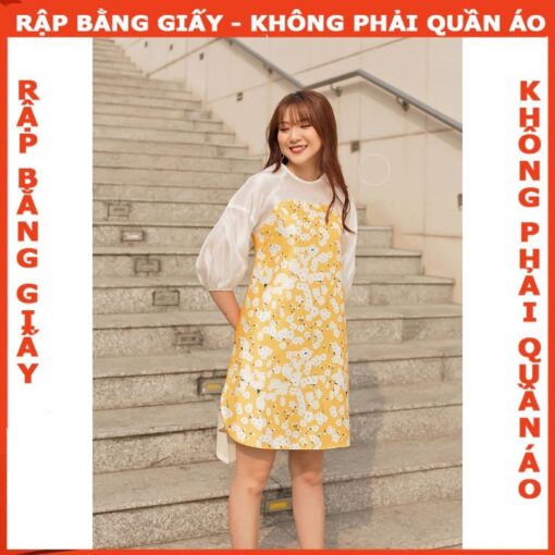 Rập giấy A0 mã 841 - đầm dáng suông