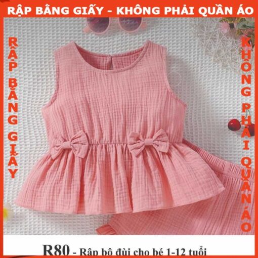 Rập giấy A0  mã R80 - bộ cho bé