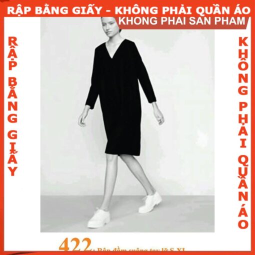 Rập giấy A0 mã 422 - Rập đầm suông - Hình ảnh 2
