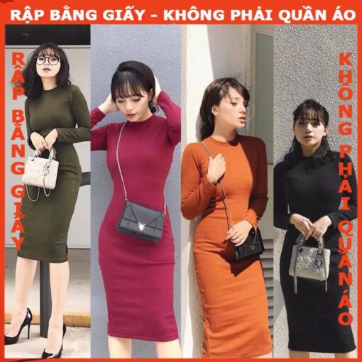 Rập giấy A0  mã 411 - đầm thun ôm