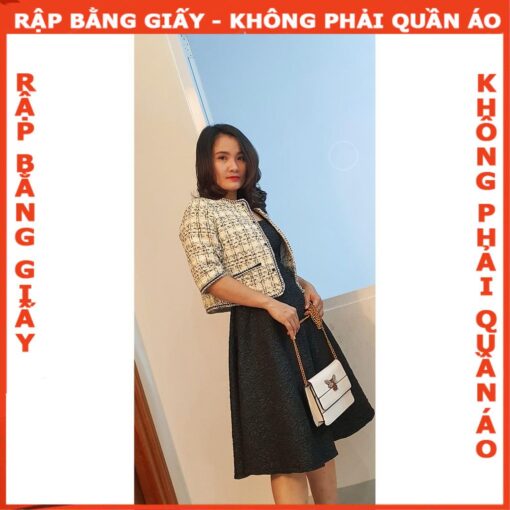 Rập giấy A0 áo khoác lửng 1097 - Hình ảnh 3