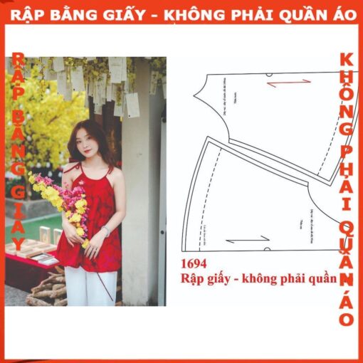 Rập giấy A0 mã 1694 - Rập áo nữ