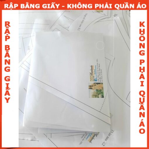 Rập giấy A0 đầm cánh tiên mã 1289 - Hình ảnh 5