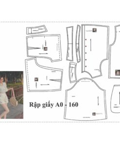 Alternative view of Rập giấy A0 bộ sơ mi mã 160