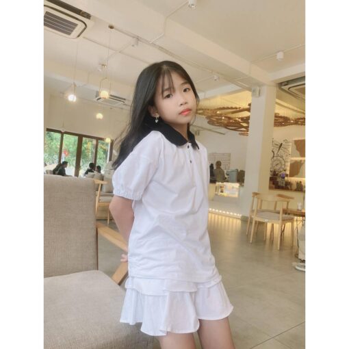 Rập giấy A0 mã R238 - set váy áo bé - Hình ảnh 6