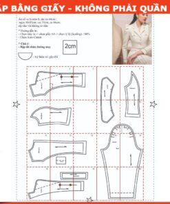 Rập  áo vest tay phồng mã 1492