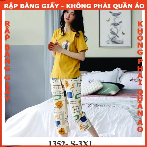 Rập giấy A0 mã 1352 - bộ thun lửng - Hình ảnh 3