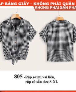 Rập giấy A0  áo sơ mi mã 805