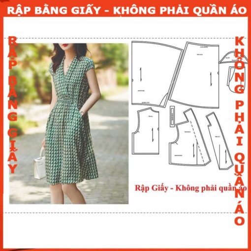 Rập giấy A0 may đầm nữ mã 142