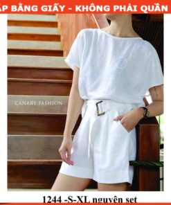 Alternative view of Rập set quần short và áo tay liền mã 1244