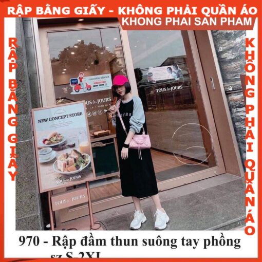 Rập giấy A0 đầm nữ mã 970 (BẢN VẼ) - Hình ảnh 2