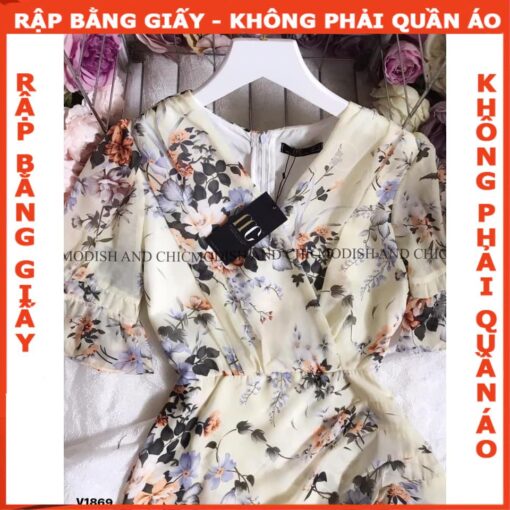 Rập giấy A0 mã 1326 - đầm voan - Hình ảnh 4