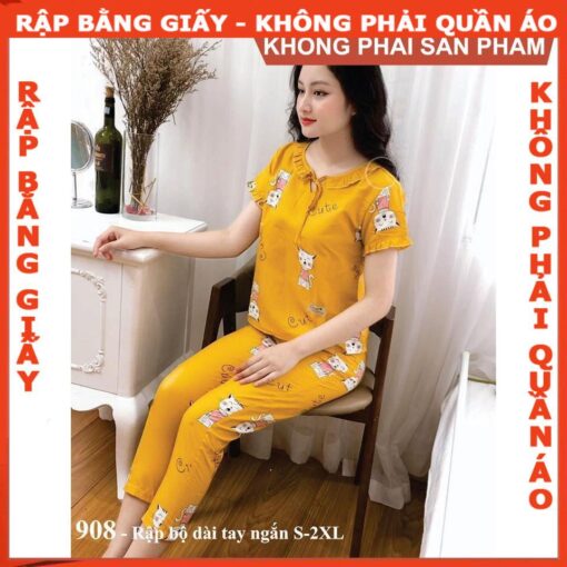 Rập giấy A0 mã 908 - bộ mặc nhà