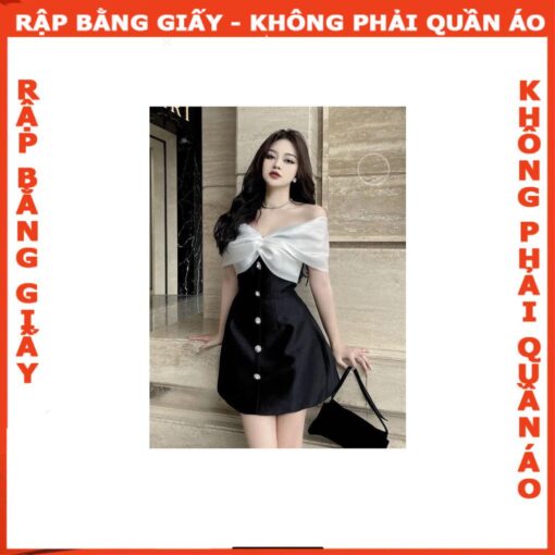 Rập giấy A0 mã 41 - đầm trễ vai