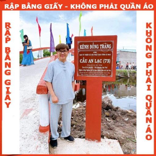 Rập giấy A0 may bộ đi chùa nam mã B71