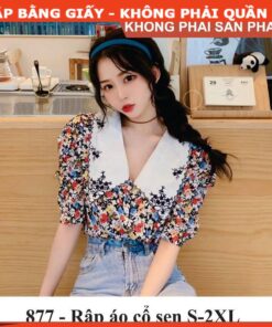 Rập  áo cổ sen nhọn mã 877