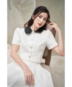 Alternative view of Rập giấy A0 mã 137  set váy áo công sở áo 1 lớp, váy có lót quần