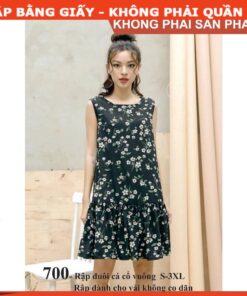 Rập giấy A0 mã 700 - đầm suông đuôi cá