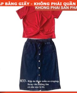 Rập giấy A0 mã 833 - Rập áo nữ