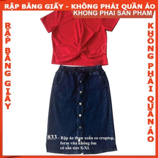 Rập giấy A0 mã 833 - Rập áo nữ