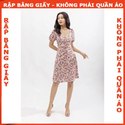Rập  mã 984- đầm cổ 5 góc - Hình ảnh 8