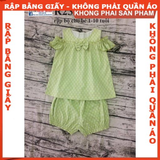 Rập giấy A0 bộ đùi cánh tiên trễ vai mã R239