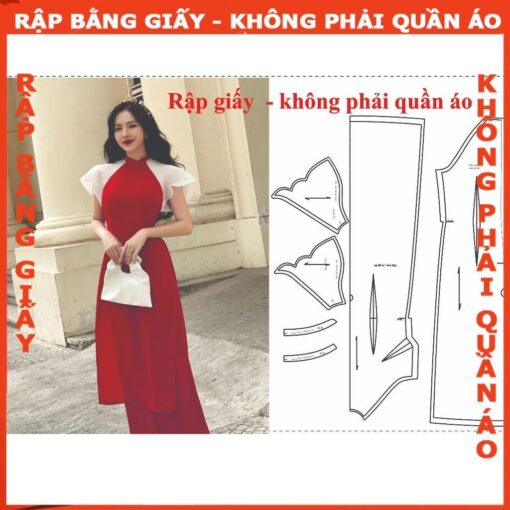Rập giấy A0 may áo dài mã AD12