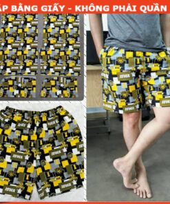 Alternative view of Rập giấy A0 mã B41 quần đùi nam có túi lưng thun