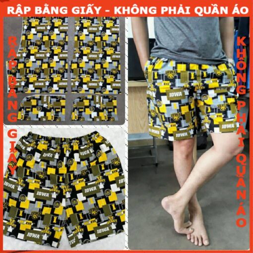 Rập giấy A0 mã B41 quần đùi nam có túi lưng thun - Hình ảnh 2
