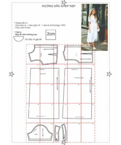 Alternative view of Rập giấy mã 509  - đầm sơ mi