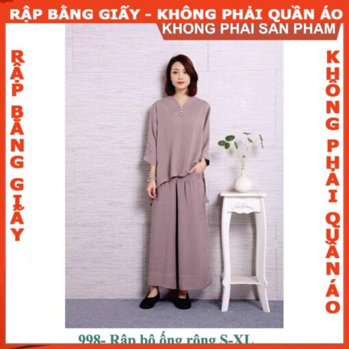 Rập giấy A0 mã 998 - bộ đi chùa nữ - Hình ảnh 2