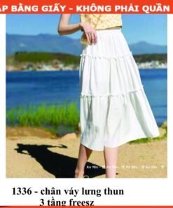 Rập mã 1336- chân váy 3 tầng freesz