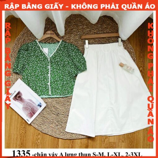 Rập giấy A0 mã 1335 chân váy A lưng thun