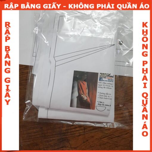 Rập giấy A0 mã 516 - Rập đầm nữ - Hình ảnh 3