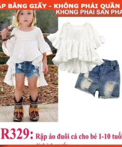 Rập  mã R329- Rập áo dáng dài cho bé gái