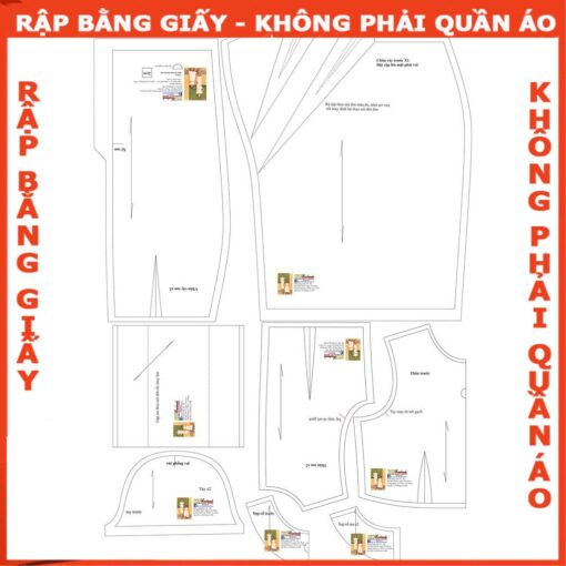 Rập giấy A0 mã 1267 - đầm bút chì - Hình ảnh 2