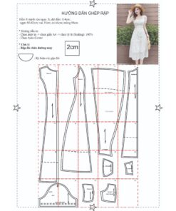 Alternative view of Rập giấy A0 mã 375 - Rập may đầm