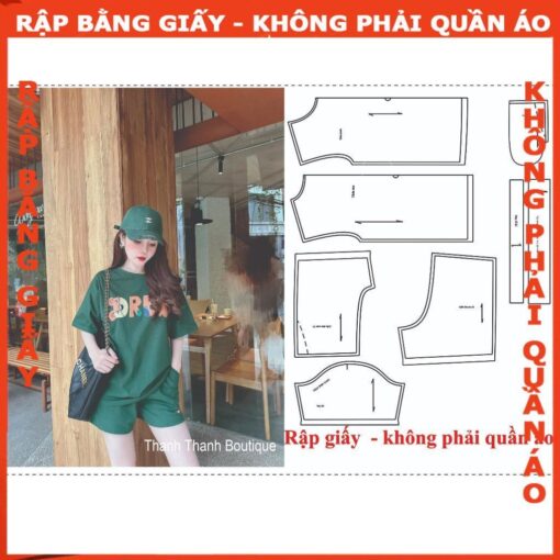 Rập giấy A0 may bộ thun nữ mã 305