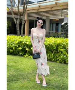 Alternative view of Rập giấy A0 may đầm dây xoắn ngực 1667