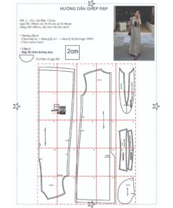 Alternative view of Rập giấy A0 mã 888 - đầm maxi dáng suông