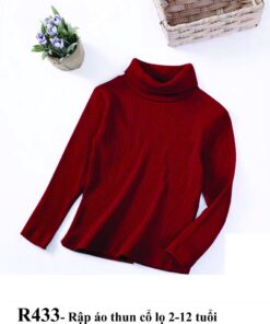 Alternative view of Rập giấy A0 áo thun cổ lọ mã R433